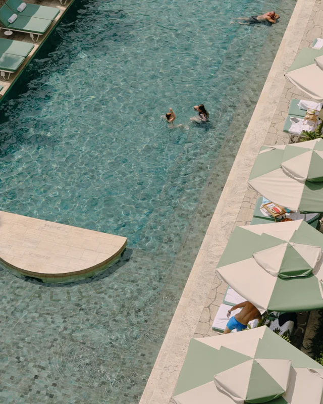 Find us poolside, and taking our time with it.